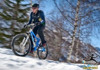 Tutti possono pedalare sulla neve a Courmayeur