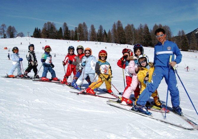 Val Gardena Piste Sci Bambini