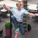 Come camminare sulla slackline