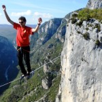 Come camminare sulla slackline