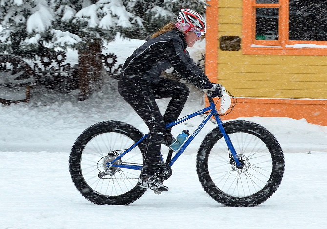 andare in bici in inverno