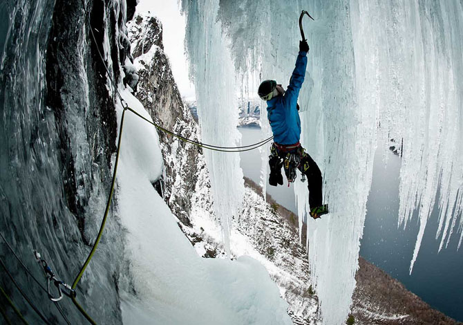 arrampicata su ghiaccio
