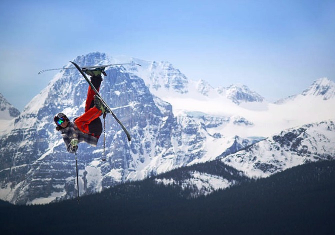 Matt Evans finds his freedom north of the boarder in the Canadian Rockies. Lake Louise, BC 2013 Credit: Valhalla Screengrab