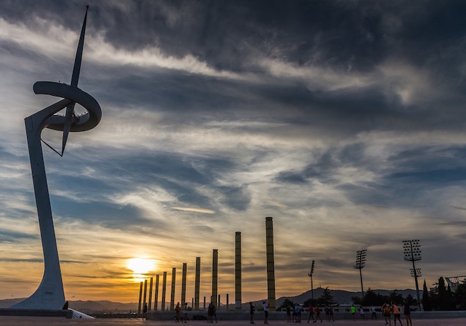 Barcellona, la spianata olimpica del Montjuic - foto Joaquin Aranoa Pixabay