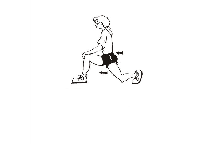 esercizi di stretching prima di correre Polpacci flessori dell'anca