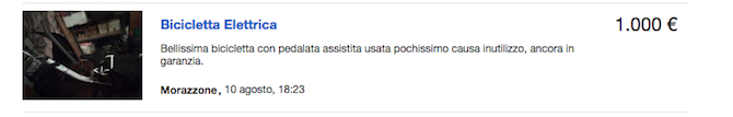bici-elettrica-usata-annunci