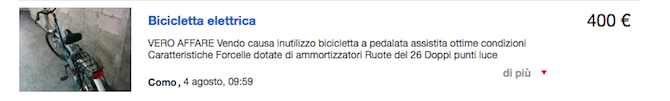 bici-elettrica-usata-annunci