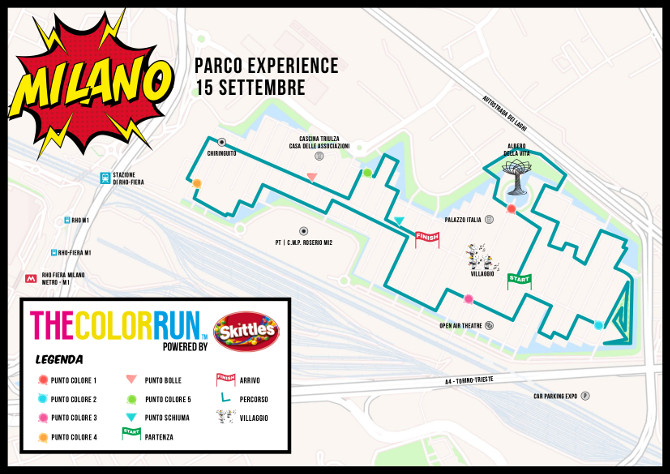 The color Run Milano Parco Experience Area Expo