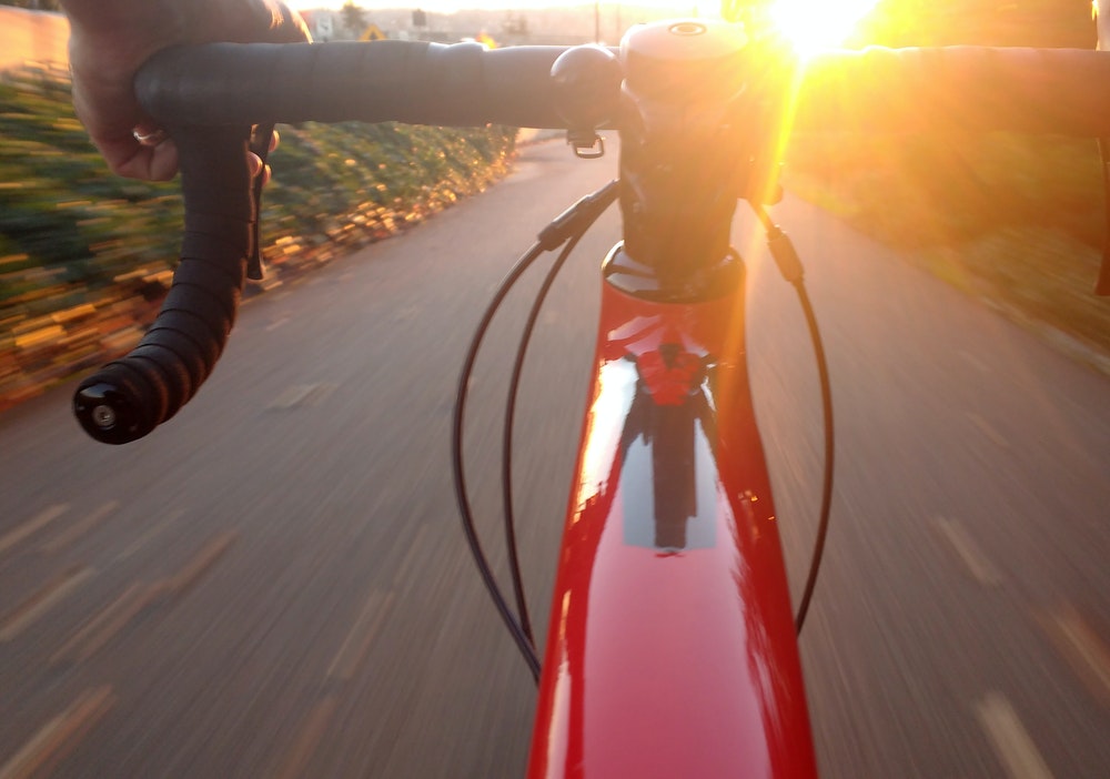 manubrio della bici da corsa