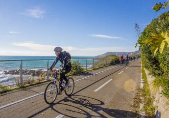 in bici in Liguria