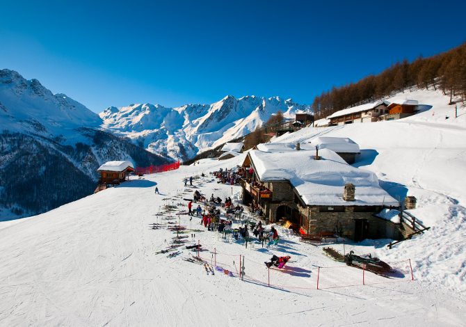 Pila Snowland Apertura Piste Sci Vista terrazze panoricamiche - foto di Damiano Levati