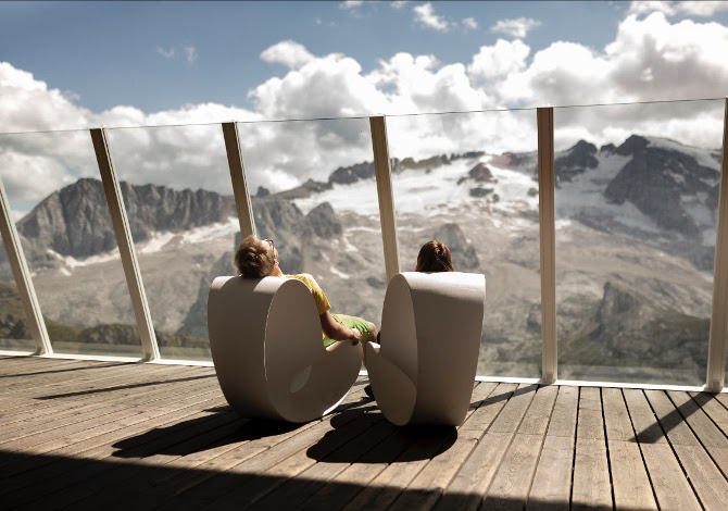 La vista dal Rifugio Luigi Gorza