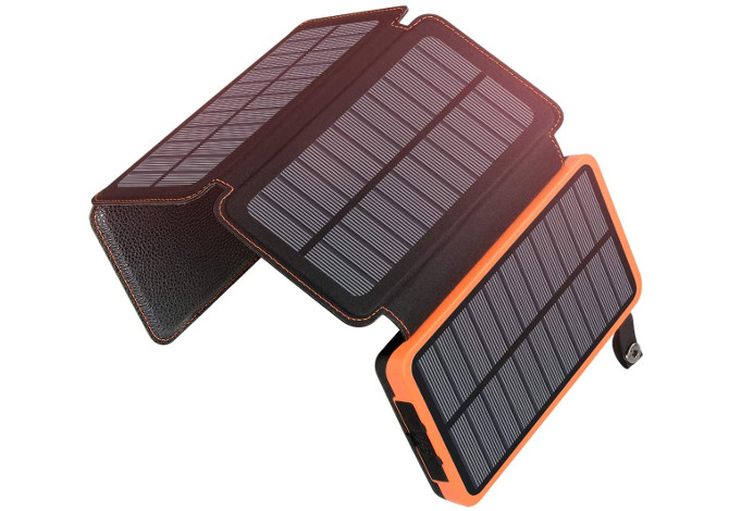 1pc Pannello Di Ricarica Solare Portatile Impermeabile Per Esterni,  Caricatore USB Solare Adatto Per Viaggi E Campeggio All'aperto,  Alimentatore