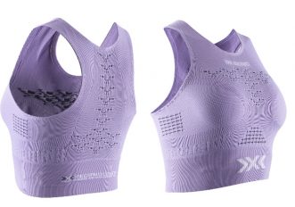 Fitness crop top Bright Lavender White post