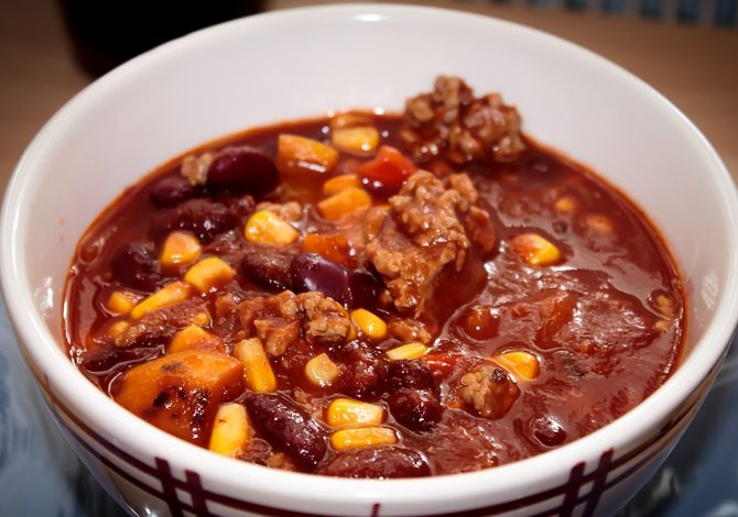 chili piccante con carne