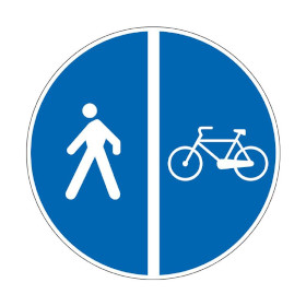 pista ciclabile affiancata