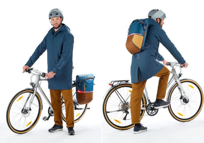 CityGo Bike 23 VAUDE, da borsa per la bici a zaino in un attimo