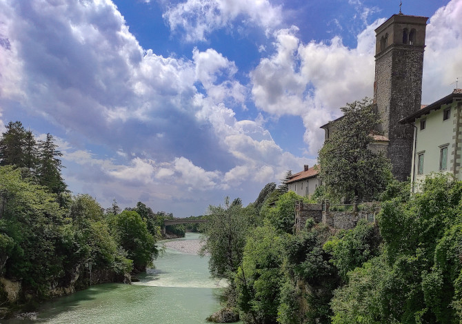 Colli Orientali del Friuli in bicicletta - Ponte sul Natisone