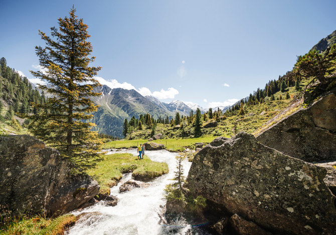 D'estate nella valle dello Stubai in Tirolo