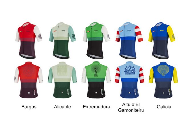Le bellissime maglie da ciclismo celebrative della Vuelta 2021