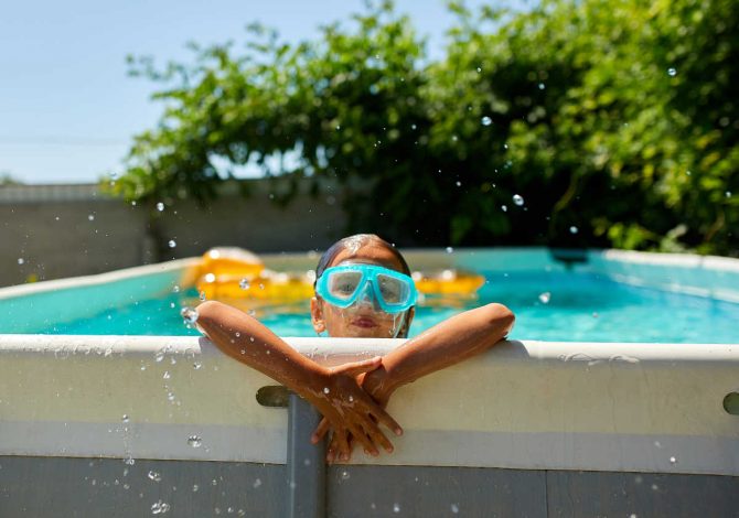 Occhi arrossati dalla piscina