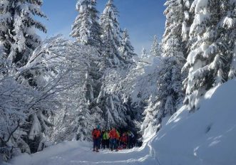 Divieto alle ciaspole sulle piste da sci