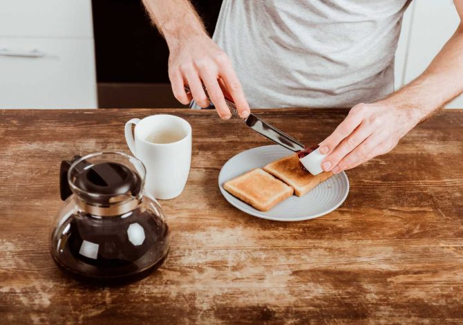 colazione prima di andare in palestra al mattino