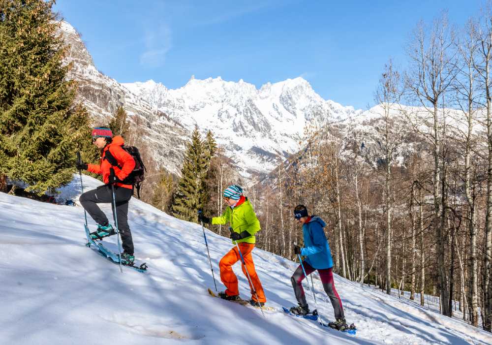 Ciaspole a Courmayeur