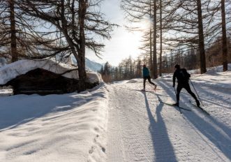 Sci di fondo in Val Ferret: 20 km di piste su vaste distese di neve