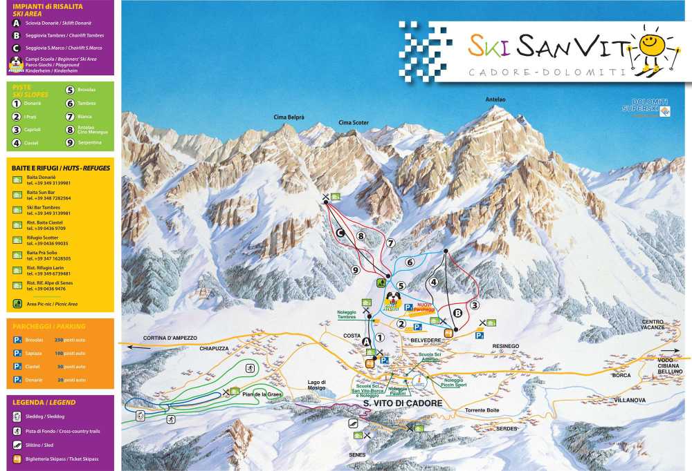 ski area di San Vito di Cadore