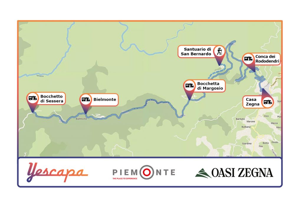 Itinerari in camper in Piemonte Oasi Zegna