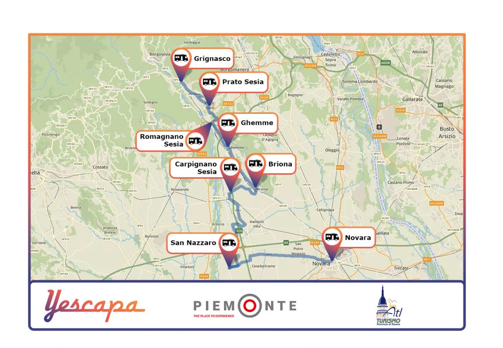 Itinerari in camper in Piemonte Novara