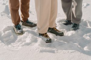 Scarponcini per camminare sulla neve