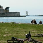 Punto sosta per chi va in bici sulla Parenzana