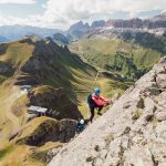 Un tratto della ferrata delle trincee