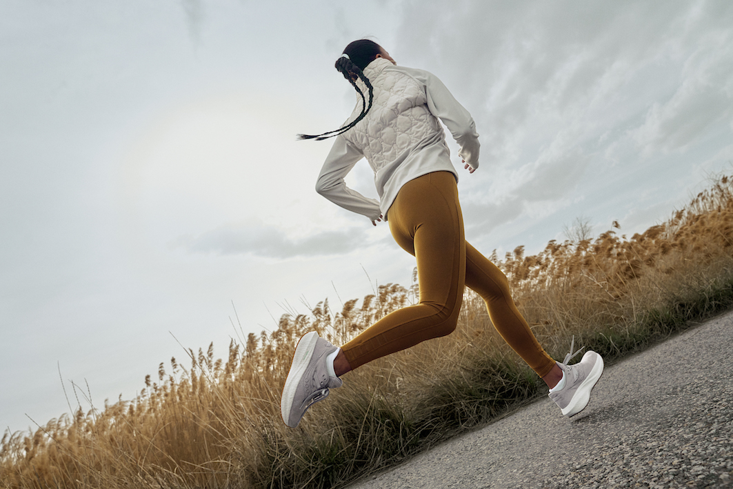 Saucony Triumph RFG, the first running shoe produced with corn