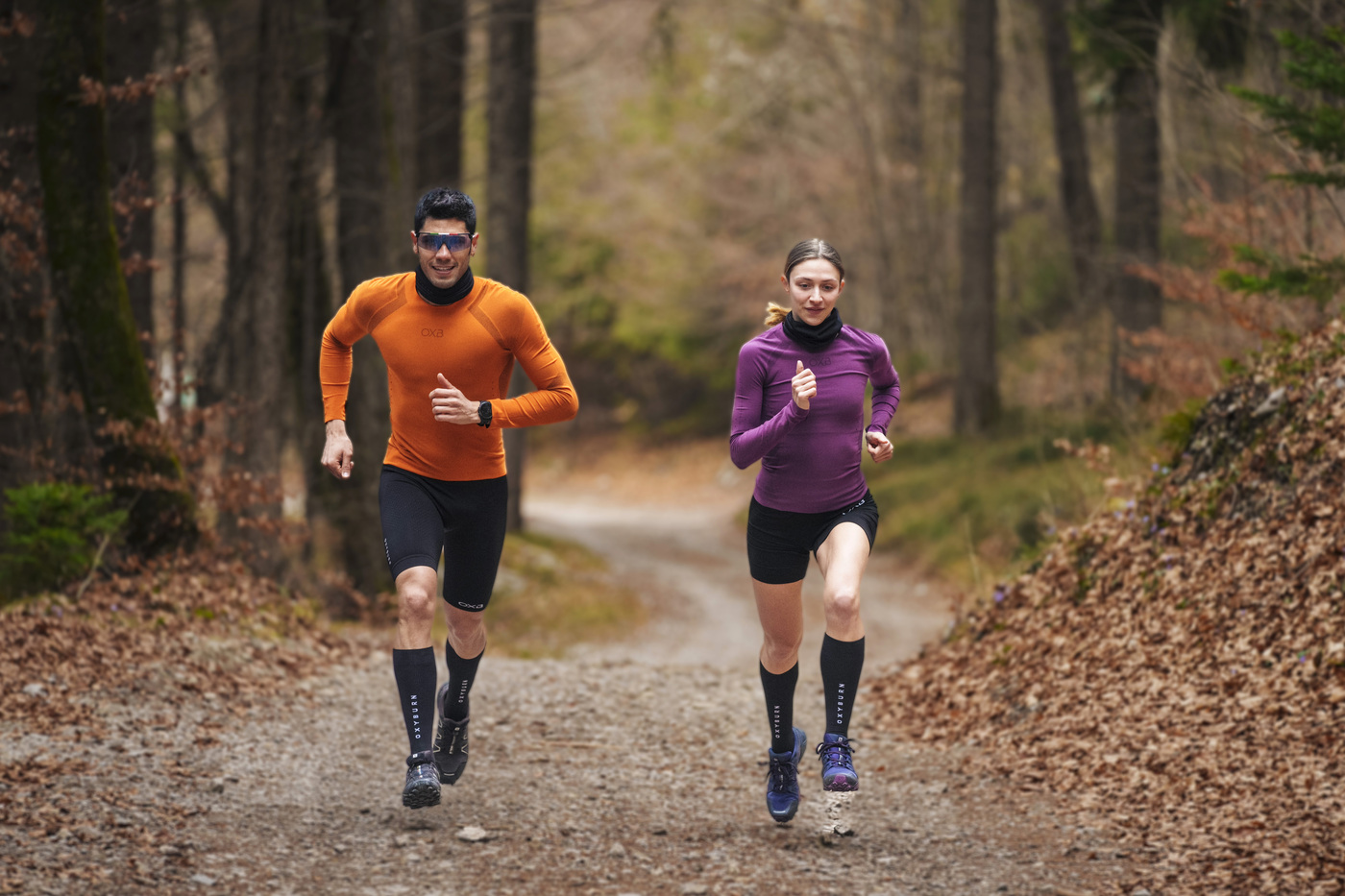 Oxyburn underwear for autumn running and hiking always at the right temperature