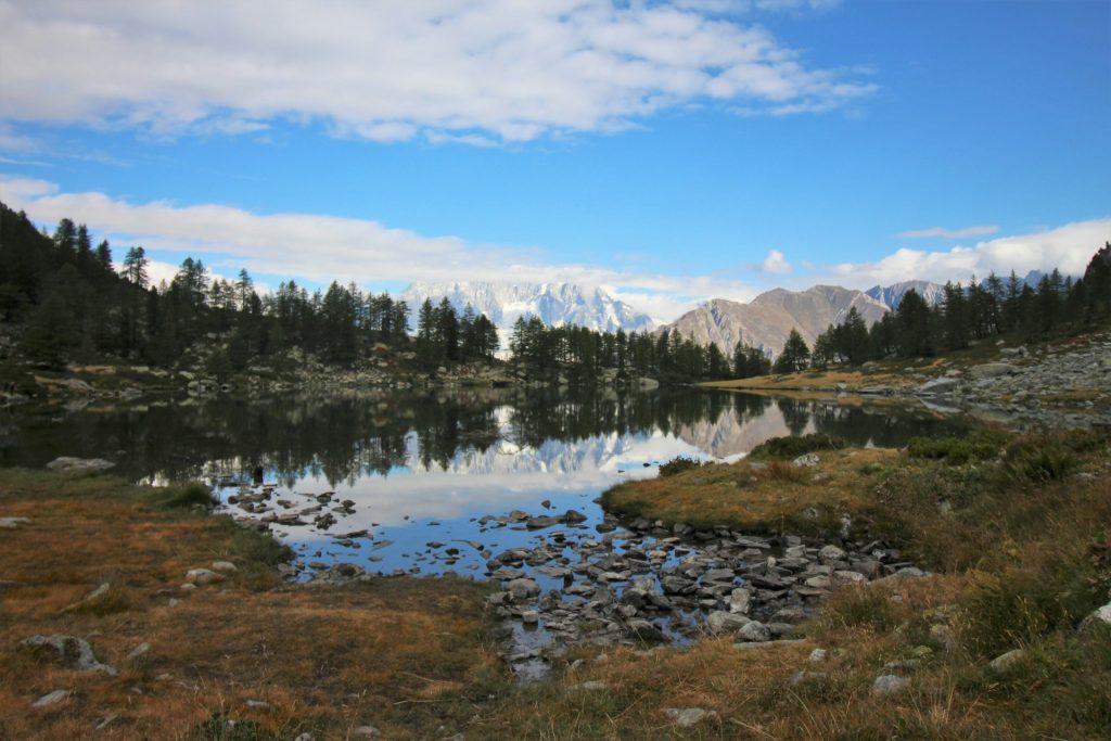 Lago d’Arpy, in autunno