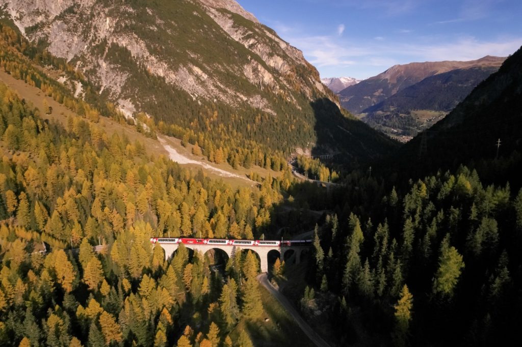 The Glacier Express, autunno