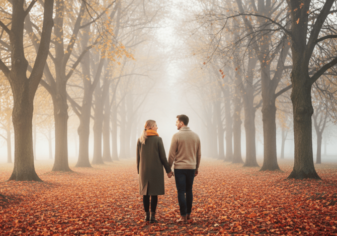 camminata in autunno benessere