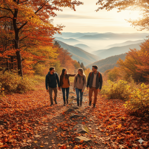 camminata in autunno benessere