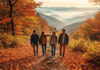 camminata in autunno benessere