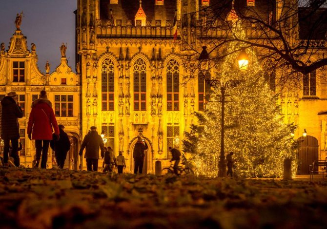 Bruge, addobbi Natale