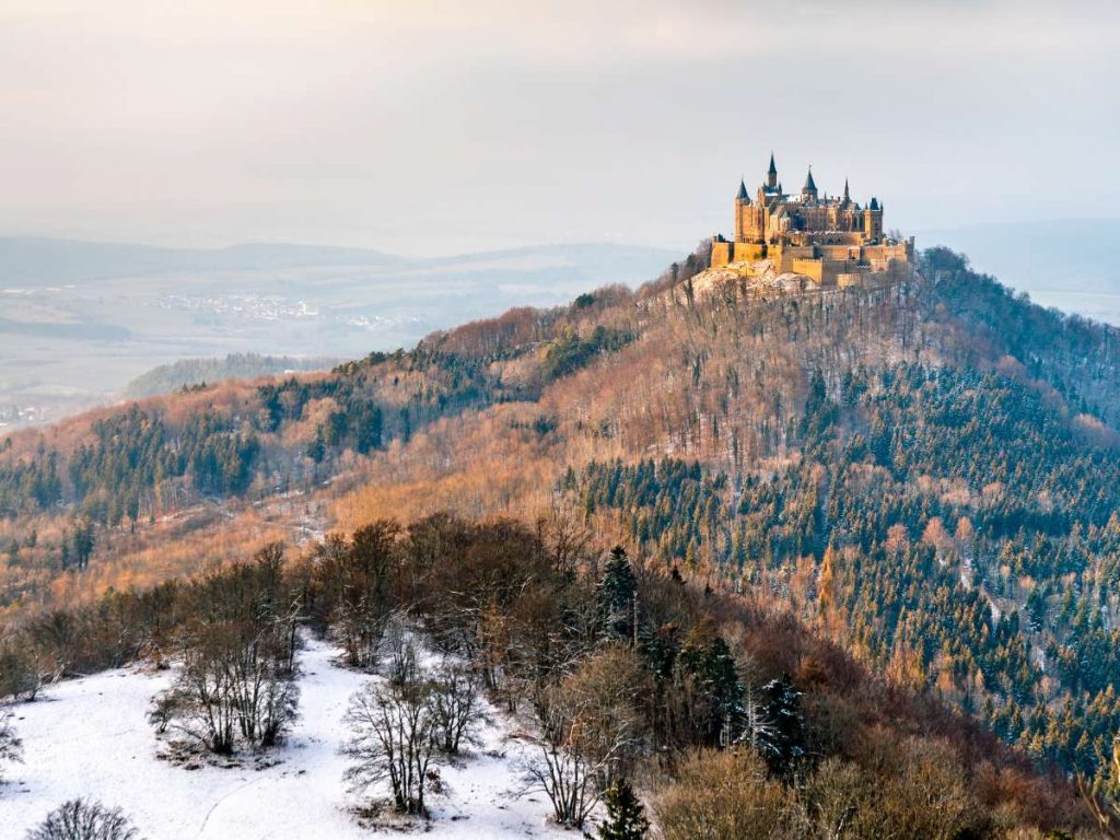 Castello di Hohenzollern, inverno