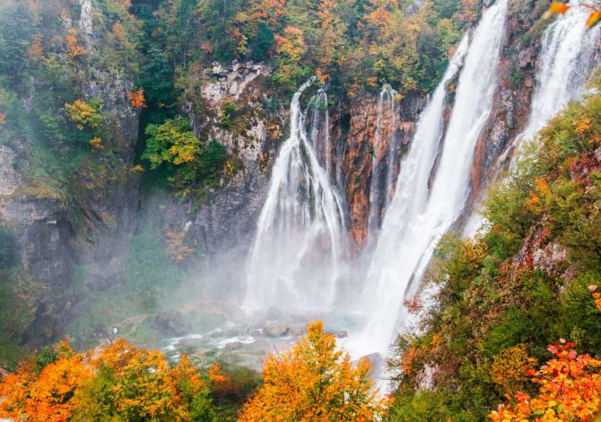 Cascate più belle Europa autunno