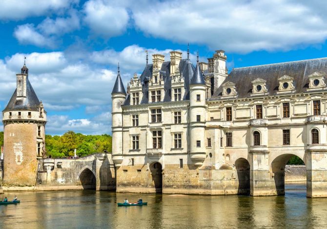 Castello di Chenonceau in inverno