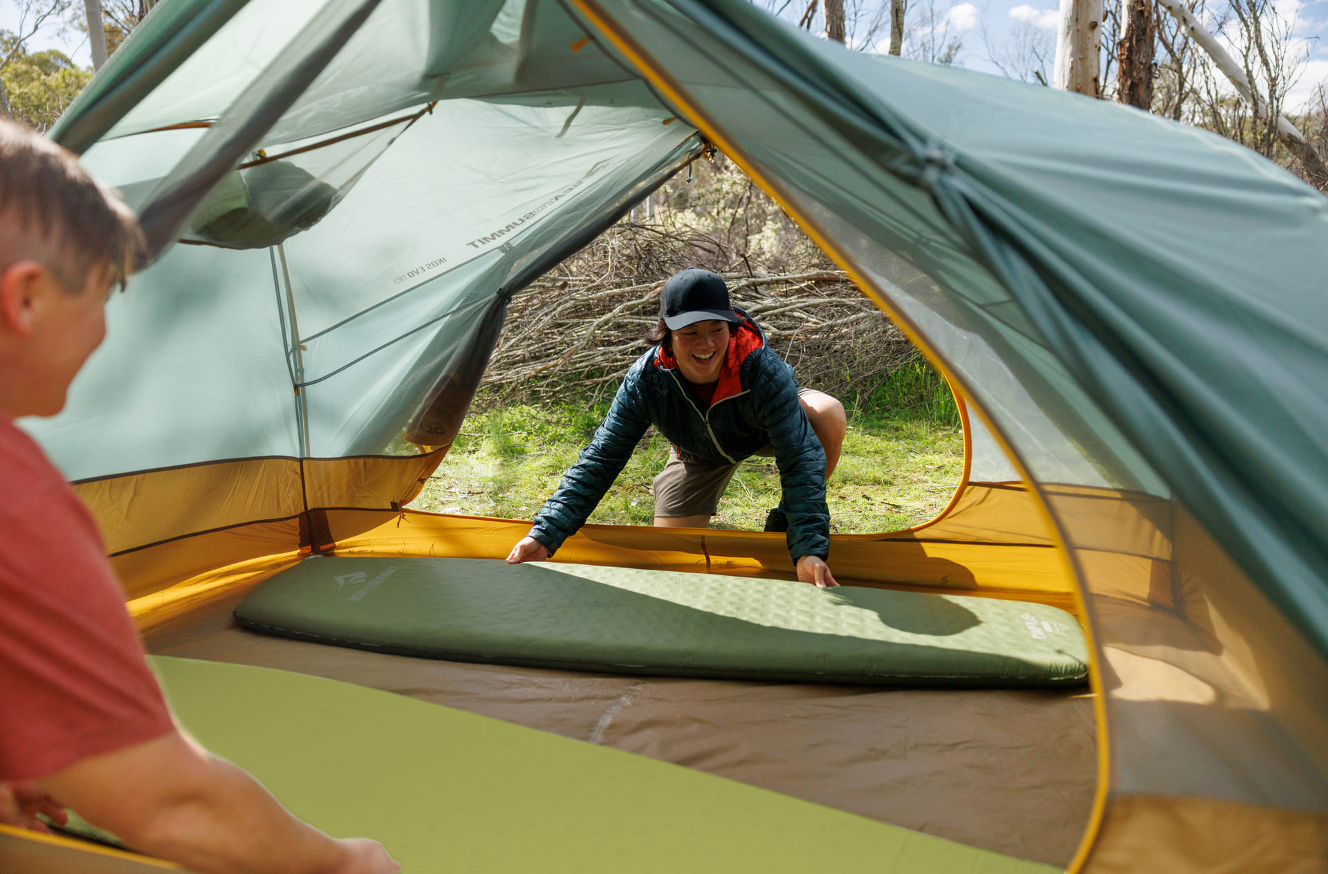 Con Camp Plus Self Inflating Mat e Spark Down di Sea to Summit