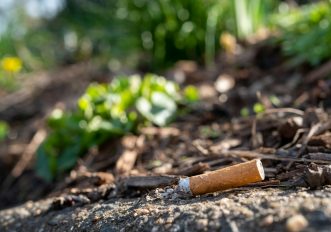 Fumo e mozziconi di sigaretta che inquinano ambiente e salute