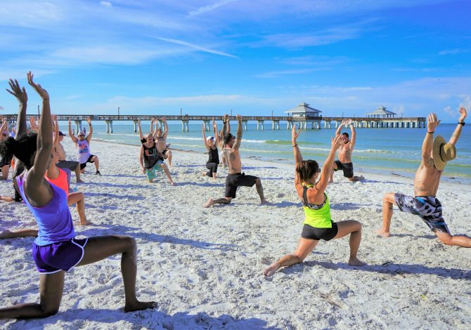 Workout in spiaggia
