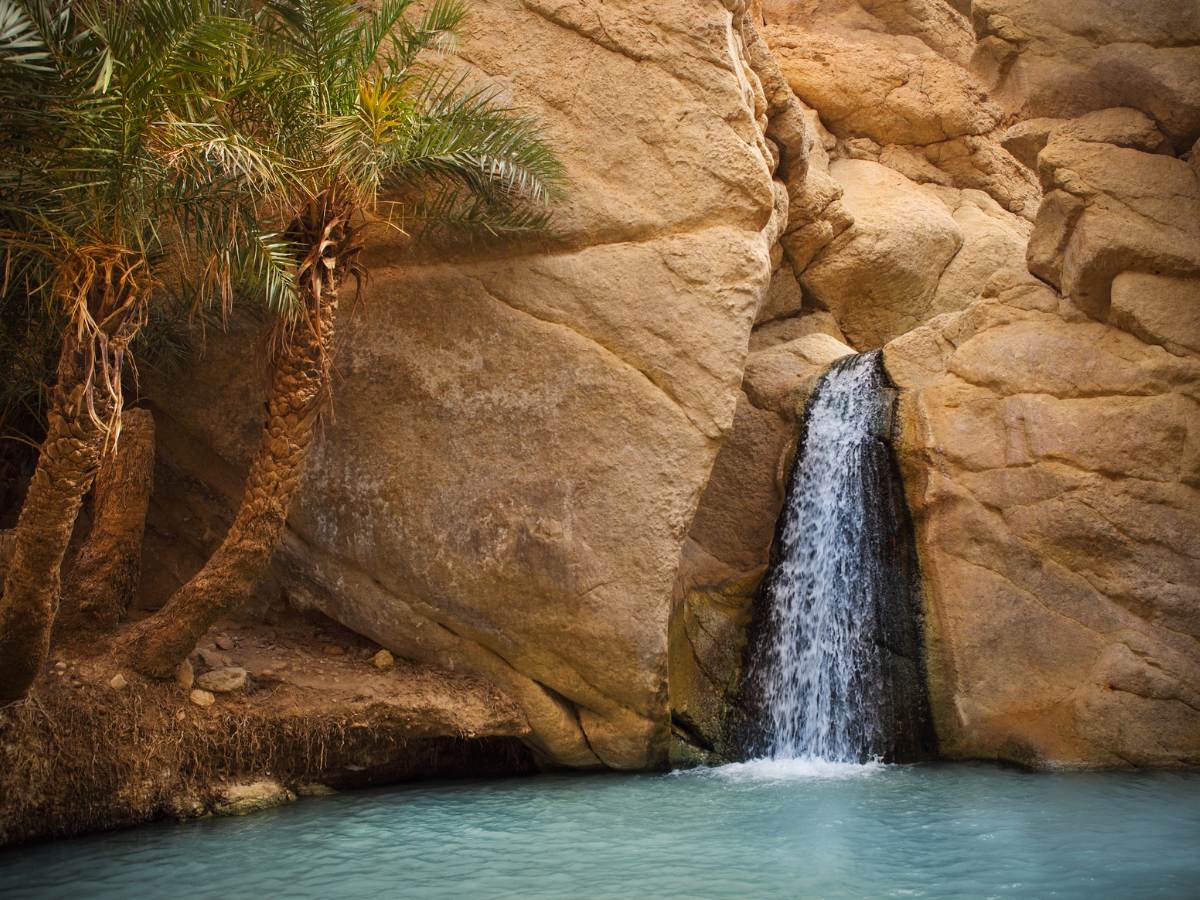 Cascate dell'Oasi di Chebika in Tunisia